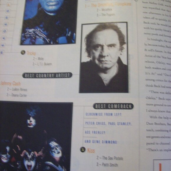 Rolling Stone Magazine with Marylin Manson- Back Issue -Jan 23 1997 - Picture 6 of 9